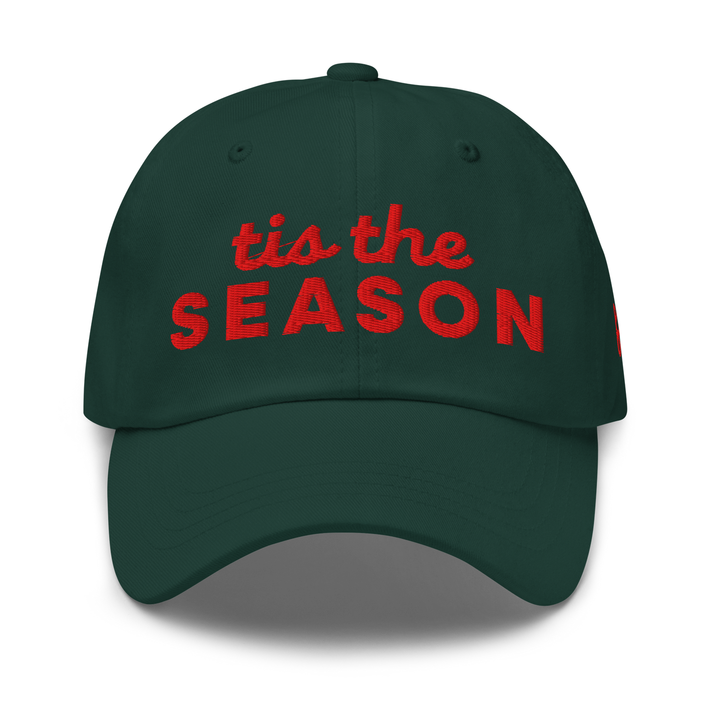 Tis the Season Red Script Hat