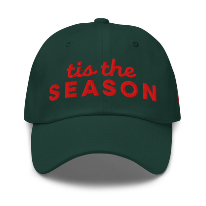 Tis the Season Red Script Hat