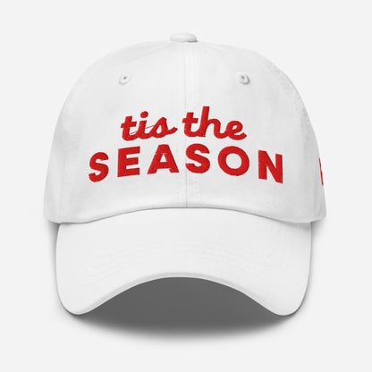 Tis the Season Red Script Hat